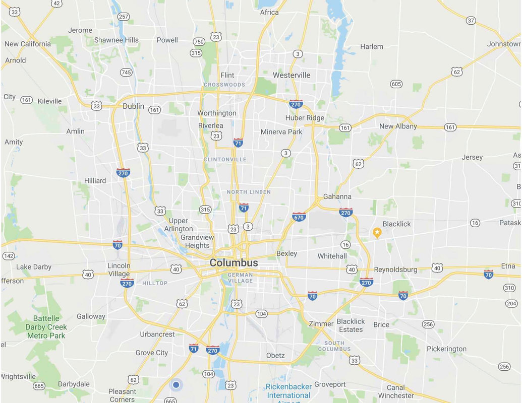 Picture of map of Columbus OH